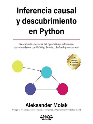 cover image of Inferencia y descubrimiento causal en Python